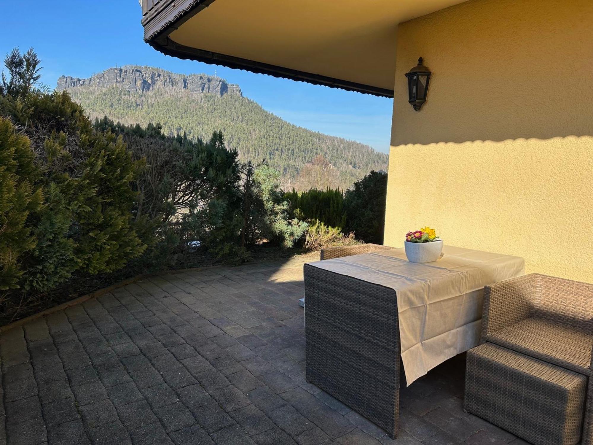 Ferienwohnung 1 Festungsblick Konigstein an der Elbe Luaran gambar